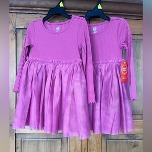 NWT - 2 Twin Girl’s 3T Long Sleeved Dresses